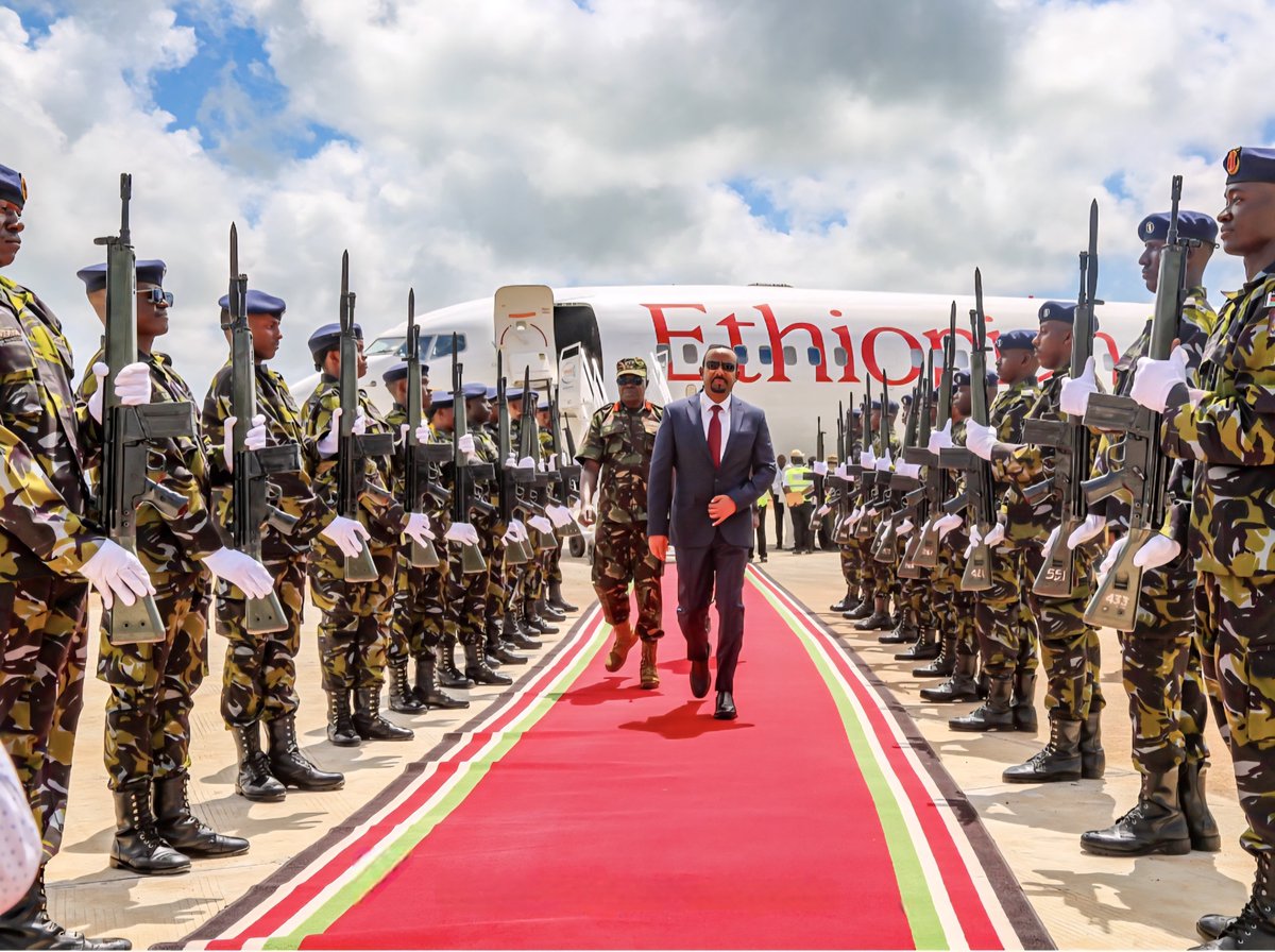 ETEmbassyLDN's tweet photo. 𝗣𝗿𝗶𝗺𝗲 𝗠𝗶𝗻𝗶𝘀𝘁𝗲𝗿 @AbiyAhmedAli 𝗔𝗿𝗿𝗶𝘃𝗲𝘀 𝗶𝗻 𝗞𝗲𝗻𝘆𝗮 𝗮𝘀 𝗘𝗮𝘀𝘁 𝗔𝗳𝗿𝗶𝗰𝗮’𝘀 𝗘𝗻𝗲𝗿𝗴𝘆 𝗡𝗲𝘁𝘄𝗼𝗿𝗸 𝗧𝗮𝗸𝗲𝘀 𝗦𝗵𝗮𝗽𝗲.

Prime Minister Abiy Ahmed arrived in Kenya today for the groundbreaking of Dangote’s planned $16 billion Lamu refinery, a major energy project with a planned capacity of 700,000 barrels per day. The refinery is expected to serve petroleum markets across East Africa and begin operations by 2030.

For Ethiopia, the project carries significance beyond Kenya’s energy sector. Lamu forms part of the wider LAPSSET corridor, linking Kenya’s Indian Ocean coast with regional markets and strengthening a key trade and infrastructure route connecting Kenya with Ethiopia and South Sudan.

The development also comes shortly after Ethiopia announced a $660 million partnership with Djibouti and the Dangote Group to develop a refined petroleum pipeline from Damerjog in Djibouti to Dewele in Ethiopia, alongside major fuel storage facilities. The project is aimed at improving fuel supply, reducing logistics costs and strengthening the Ethiopia-Djibouti corridor.

Together, these developments highlight Ethiopia’s expanding energy and infrastructure cooperation with its neighbours. From Djibouti to Kenya’s Indian Ocean gateway, Ethiopia is becoming increasingly connected to a wider regional network that could strengthen trade, energy security and economic integration across East Africa.

#Ethiopia #AbiyAhmed #LamuRefinery #LAPSSET #Djibouti #EastAfrica #EnergySecurity

@AmbBirukUK @PMEthiopia @MFAEthiopia @UKinEthiopia