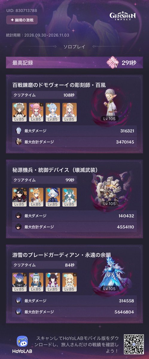 never_encounter's tweet photo. もしヴァレサが育ってたら(羽、時計Lv0)、

ヴァレサ、主人公、イアンサ、ディオナor七七
の面子で多分行った。

そして今日もロックがついたのは弊ワットに居ないスカーク用聖遺物(HPメインばかり) ｲﾗﾝ… _:(´ཀ`」 ∠):_

#幽境エクストラ https://t.co/NIvf7Wc041