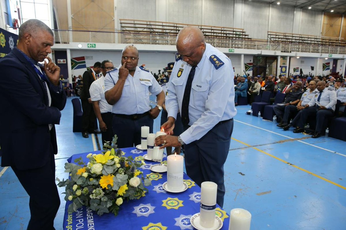 SAPoliceService's tweet photo. #sapsWC [NATIONAL PRAYER DAY HELD IN KHAYELITSHA] Members of the #SAPS, community members, faith-based organisations and partners gathered in Khayelitsha for a National #SAPSPrayerDay, united in prayer for the safety and protection of police officials and the communities they serve.

The programme opened with a prayer by Apostle D Deelman, followed by a welcome by Brigadier M Nkwishi, who reminded those gathered of the risks faced by police officials in the execution of their duties. Being a police officer is not easy, and there is no guarantee that every member will return safely home at the end of their shift.

Speaking on the purpose of the day, Brigadier M Mnayameni emphasised that the gathering was not simply about prayer, but about recognising the human being behind the uniform. Every day, SAPS members put their lives at risk to protect others. The day provided an opportunity to pray for the safety of police officials and the communities they serve, while encouraging everyone to confront uncertainty with courage and support police members as part of the community family.

Management also participated in the symbolic lighting of the candle of hope, representing faith, unity and hope in the ongoing fight against crime.

Various spiritual leaders led prayers, including prayers for the protection of SAPS members, management and Western Cape Provincial Commissioner, Lieutenant General SW Dyantyi.

In his address, Lieutenant General Dyantyi reflected on the serious violence faced by police officials and the reality that members of the SAPS are themselves not spared from crime. He highlighted the attacks that police officers face while serving their communities, including members being assaulted and attacked while performing their duties.

The Provincial Commissioner also paid tribute to police officials who have lost their lives in the line of duty, including the tragic murder of a police captain in Knysna. He reminded those gathered that some members have made the ultimate sacrifice and did not return home to their families.

Lieutenant General Dyantyi further highlighted the scourge of gender-based violence and femicide, calling on communities to protect women and work together to create safer environments.

In concluding his message, the Provincial Commissioner reaffirmed his unwavering support for SAPS members in the fight against crime, emphasising that the police must confront crime with determination while recognising the importance of faith and community support.

The National Prayer Day served as a powerful reminder that police officials are not only members in uniform, but human beings with families, hopes and loved ones waiting for them to return home. #PoliceSafety #SaferCommunities ME