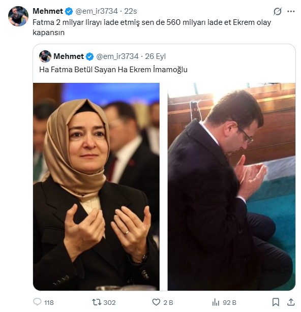 bgrcetinkaya's tweet photo. Yooo kapanmasın. Neden kapanıyormuş?
Ekrem çaldıysa çeksin cezasını. Ama soruşturmalar derinleştirilsin.
Fatma Betül Sayan'ın bu hususta kimlerle bağlantıları var ortaya çıkarılsın. Aynısı Ekrem'e de yapılsın.
Hatta yargılamalar canlı yayında yapılsın, tüm millet izlesin.
Yer mi? https://t.co/OXEwXIvdaU