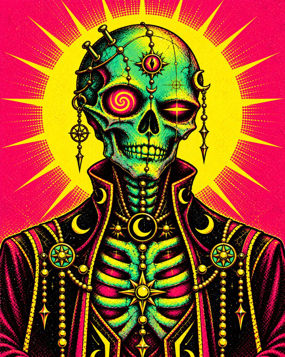VAPERSoroush's tweet photo. Even death dreams in neon. 💀🌀
#DigitalArt #SurrealArt https://t.co/kuZh3v0CcO