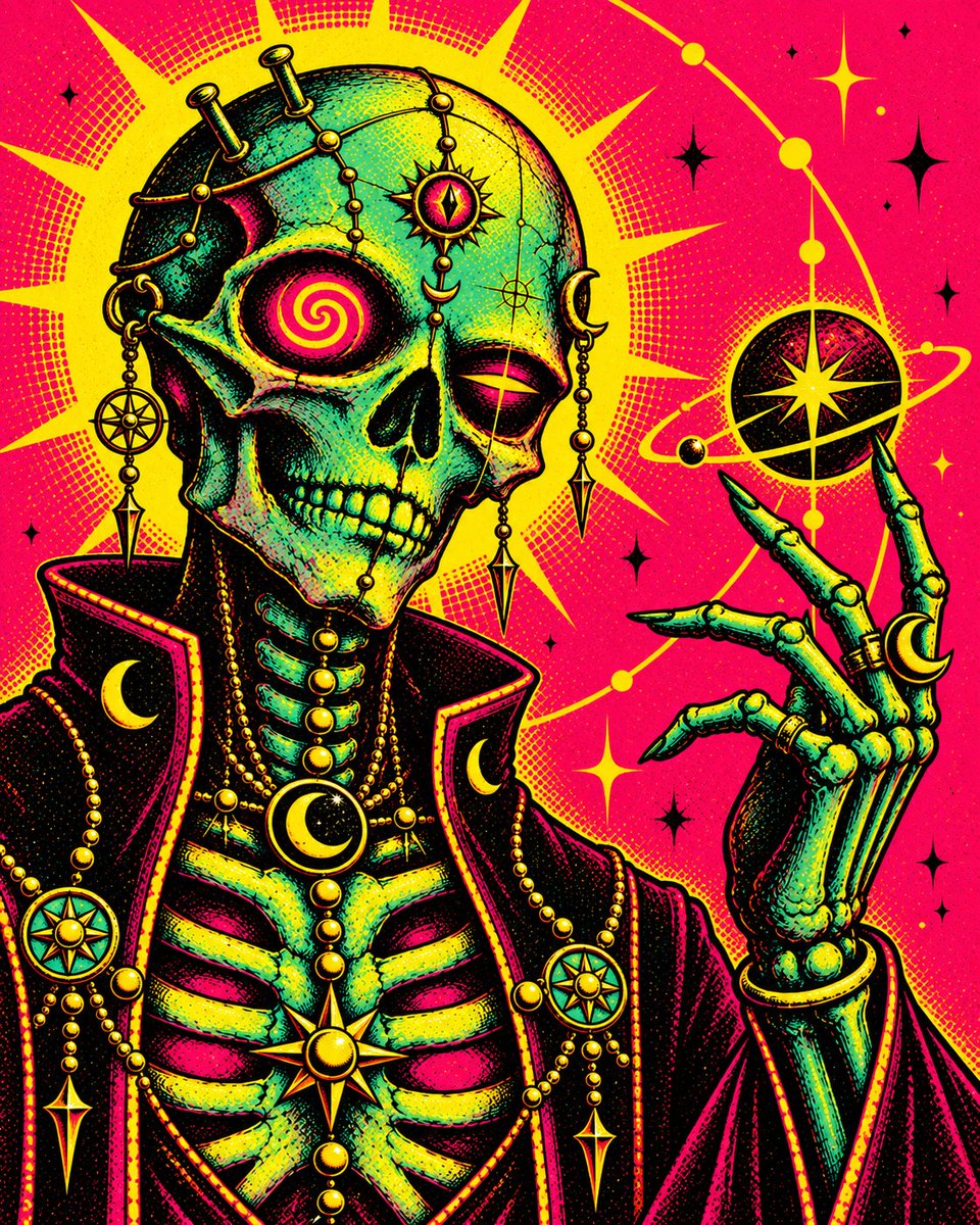 VAPERSoroush's tweet photo. Even death dreams in neon. 💀🌀
#DigitalArt #SurrealArt https://t.co/kuZh3v0CcO