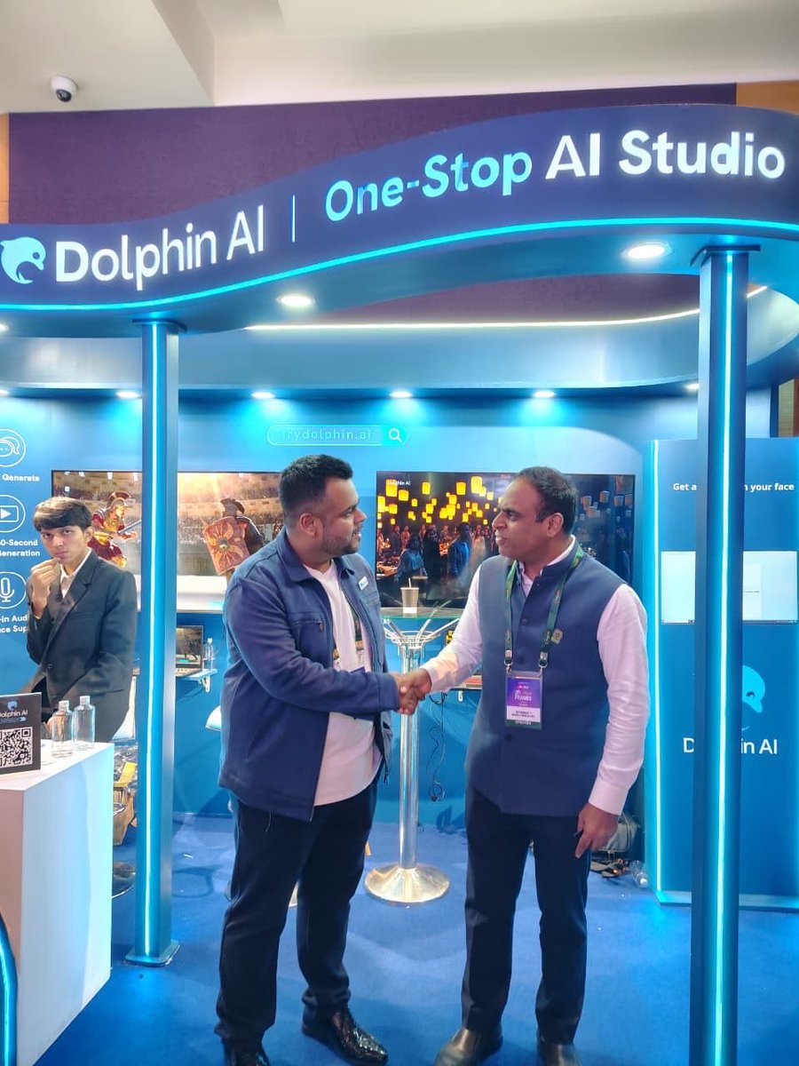 trydolphinai's tweet photo. From conversations to creation of Dolphin AI at FICCI frames 2026 
@saurabheloelo @ficci_india 

#dolphinai #trydolphinai #aistudio https://t.co/3Mgls59OHV