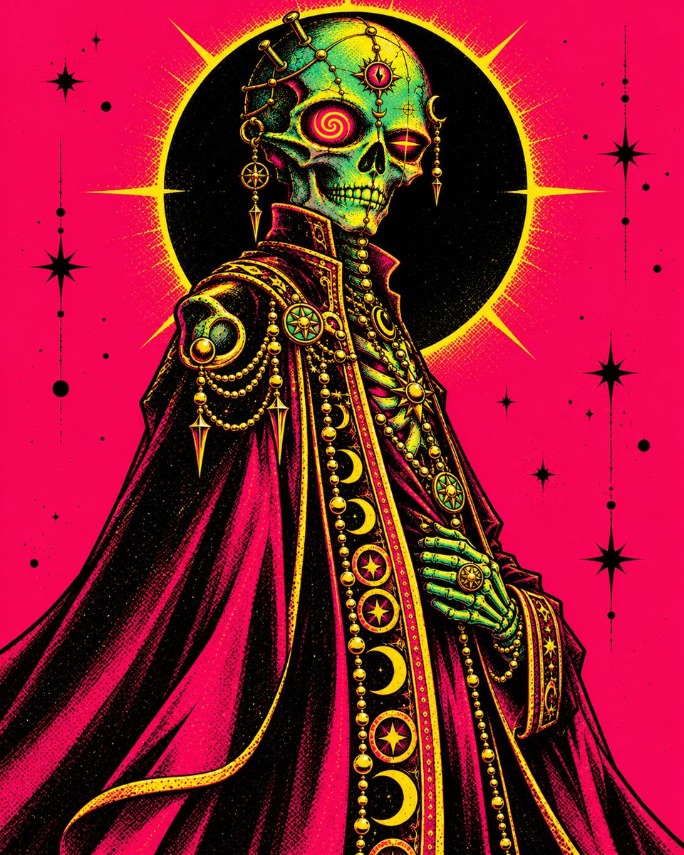 VAPERSoroush's tweet photo. Even death dreams in neon. 💀🌀
#DigitalArt #SurrealArt https://t.co/kuZh3v0CcO