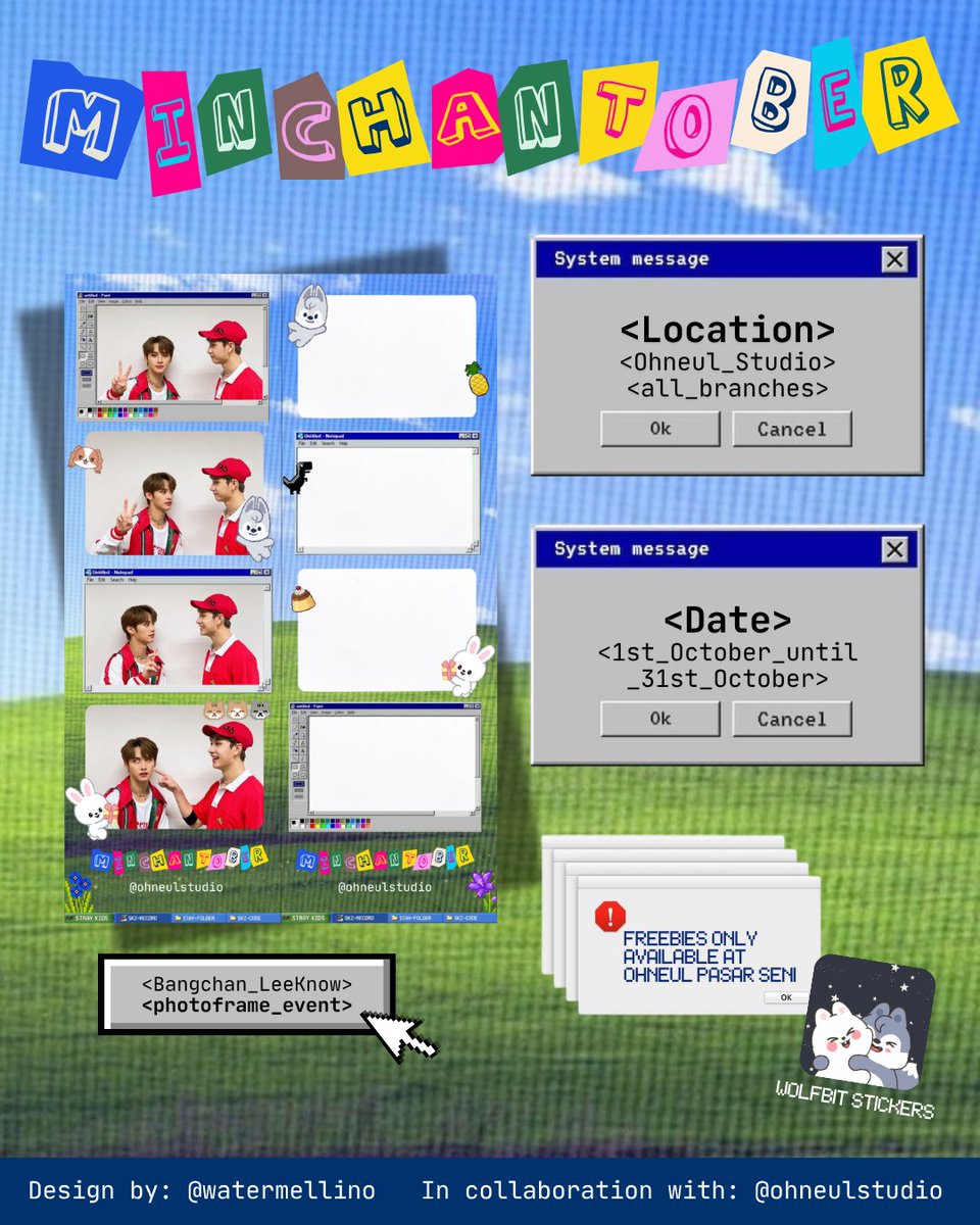 watermellino's tweet photo. 💙 𝕸𝖎𝖓𝖈𝖍𝖆𝖓𝖙𝖔𝖇𝖊𝖗 𝖎𝖘 ��𝖊𝖗𝖊 💜

2026 Bangchan &amp; Lee Know photoframe event by @watermellino

📅 1st October - 31st October 2026
📍Ohneul Studio (all branches)
🎁 Freebies only available at Ohneul Cafe, Pasar Seni

#StrayKids #BangChan #LeeKnow #PasarkzMY #PasarSKZ https://t.co/ZyunkJwAnN