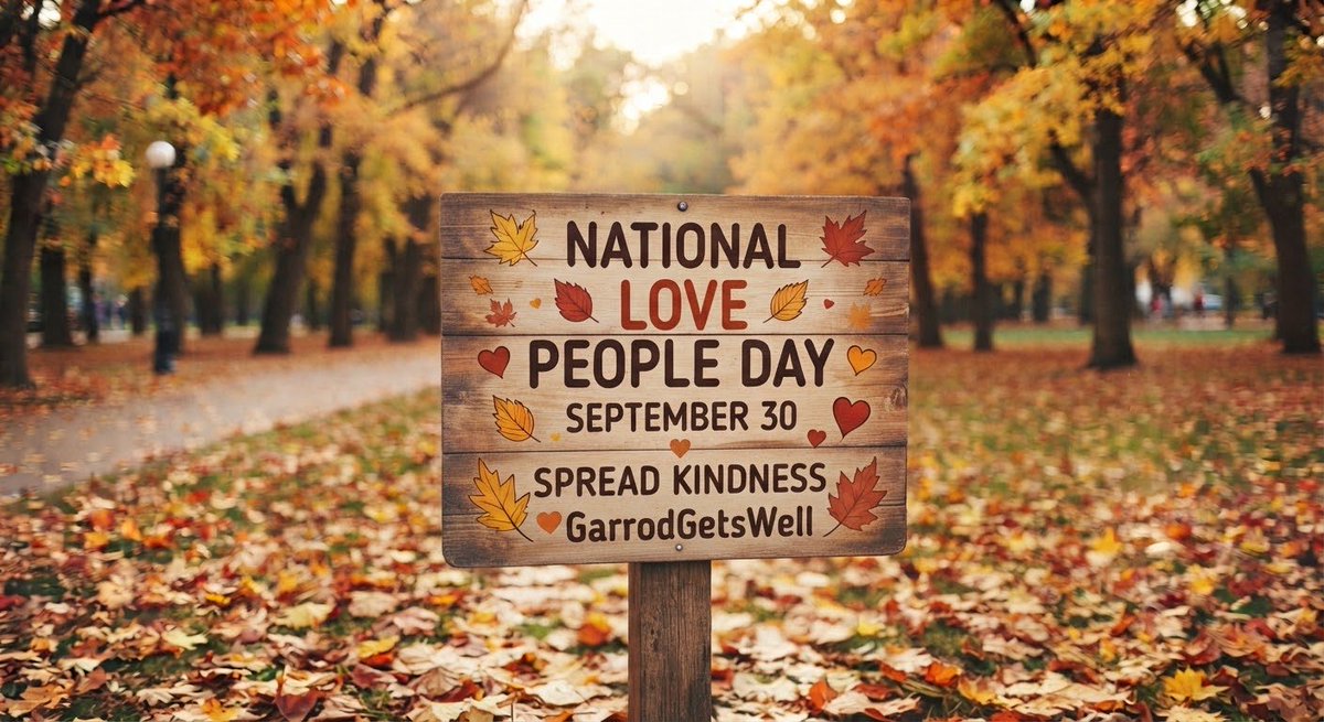 SievekingGarrod's tweet photo. Spreading a little extra kindness today! 🧡 Take a moment to remind the people in your life how much they mean to you. 🍂✨
#NationalLovePeopleDay #SpreadKindness #AutumnVibes #FallAesthetic #GarrodGetsWell https://t.co/vqRl20B3KS