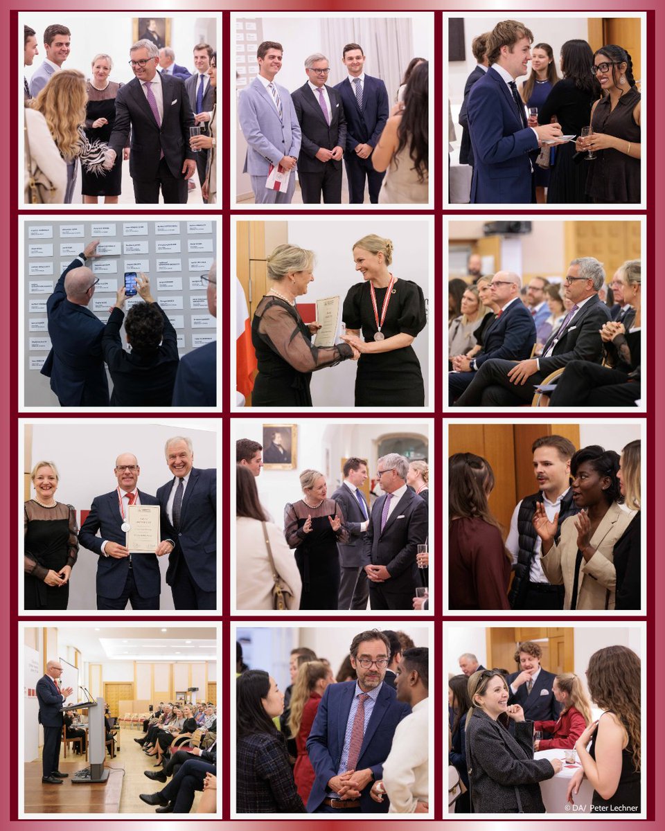 DA_vienna's tweet photo. A new academic year has begun at the DA! We welcomed around 130 new students, bringing our community to 245 students from 59 nationalities. We also celebrated three alumni inducted into the DA Alumni Hall of Fame: Ed Brzytwa, Monika Froehler and Elina Roine. #diplomacymatters https://t.co/e3U14gUwjm
