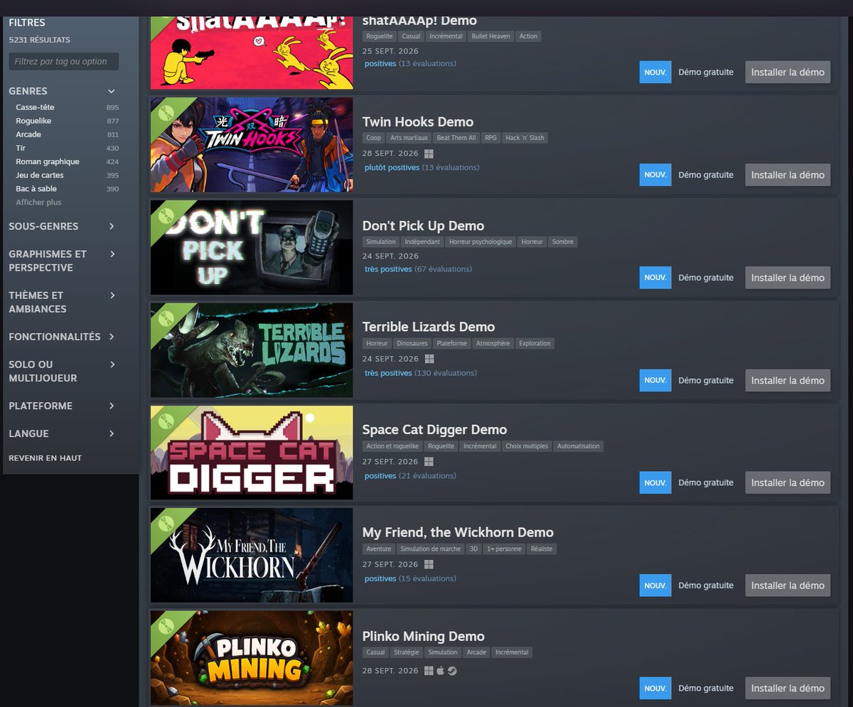 Onutrem's tweet photo. Space Cat Digger est dans les nouveautés et tendances des demo steam ! Content que le jeu plaise ! https://t.co/Ol93OI7nBK