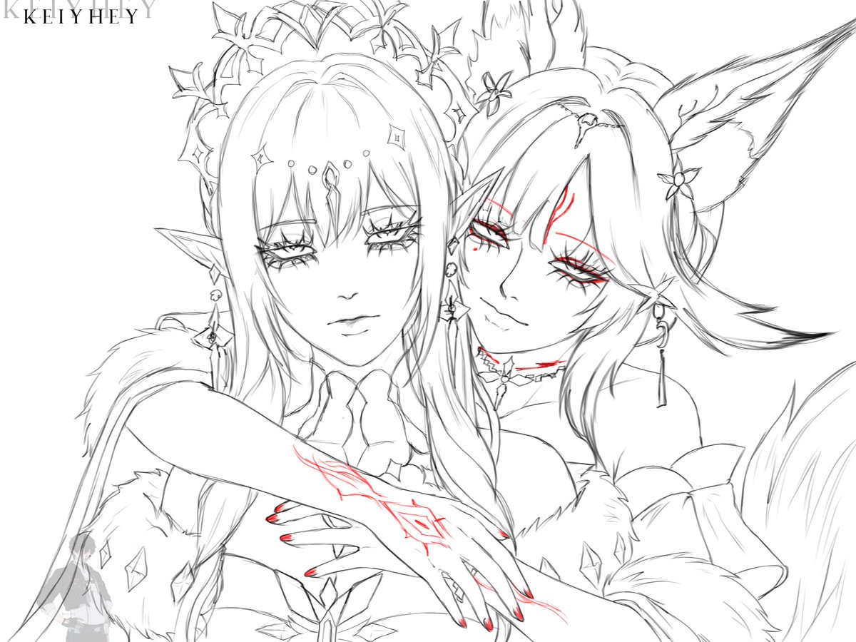 keiyhey's tweet photo. Hsin and Tsaritsa

#鳴潮 #wutheringwaves #genshinimpact #原神 https://t.co/RAoFye2WJJ