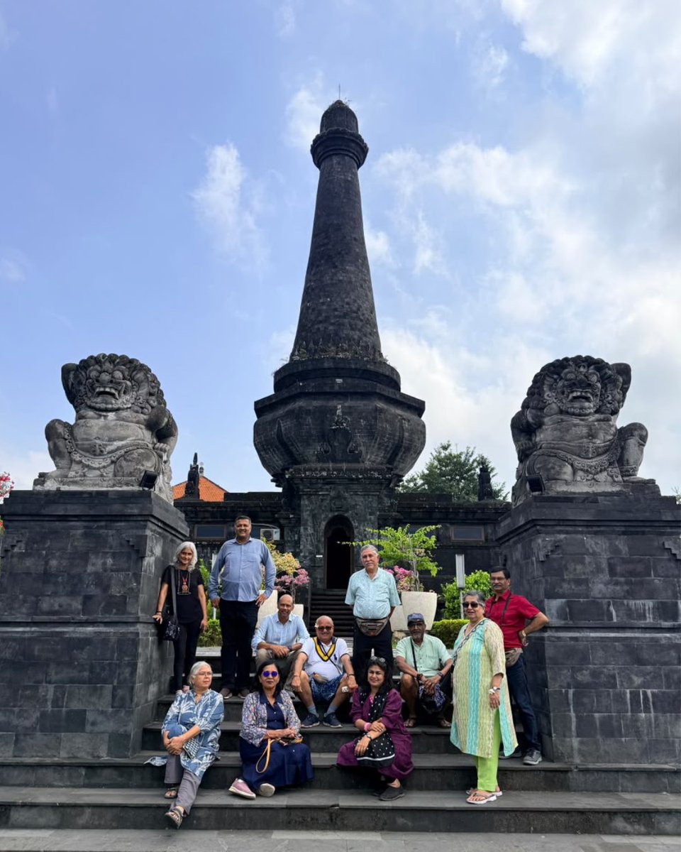 TravelWithKhaki's tweet photo. #BEYONDBALI DIARIES – DAY 1️⃣2️⃣ 🇮🇩

On Day 12 of our first ever #BeyondBali tour of Indonesia, we explored eastern Bali. Our first stop was Klungkung – for centuries, the highest kingdom on the island. 

There, we visited the former Klungkung Royal Palace complex, more specifically, its public hall for justice and governance – Kertha Gosa. Instead of looking around, our guests had to look up. Its ceiling depicts stories of moral conduct, karma, heavenly reward and punishment, and the adventures of Bima Sena in the afterworld.

We then climbed up the slopes of Mt Agung, Bali's highest and most sacred volcano, to the Besakih temple complex on the top. Since the 15th century, it has been regarded as the central, holiest temple for the entire island. Our guests also participated in the prayers.

After lunch with a full, unobstructed view of Mt Agung, we drove back to the hotel to enjoy our last evening in Bali.

Next morning, after breakfast, we will fly back home.

Want to see the world with us? Join us for our upcoming international tours:
#UltimateUzbek to Uzbekistan from 26 Oct - 2 Nov '26.
#LureOfLanka to Sri Lanka from 14-21 Nov '26
#AngkorAndMore to Cambodia from 21-28 Nov '26
#EyeOnEgypt to Egypt from 5-14 Dec '26
#VietVacay to Vietnam from 12-19 Dec ‘26
#JordanJaunt to Jordan from 26 Dec '26 - 1 Jan '27

➡️ Read the tour brochures here: https://t.co/cykTGsrmV1

Bookings are open. For bookings and inquiries, please call us on +91 89281 57148.

#KhakiTours #TravelWithKhaki #InternationalTrips #GroupTours #Uzbekistan #Cambodia #Egypt #Jordan #SriLanka #Indonesia #Vietnam