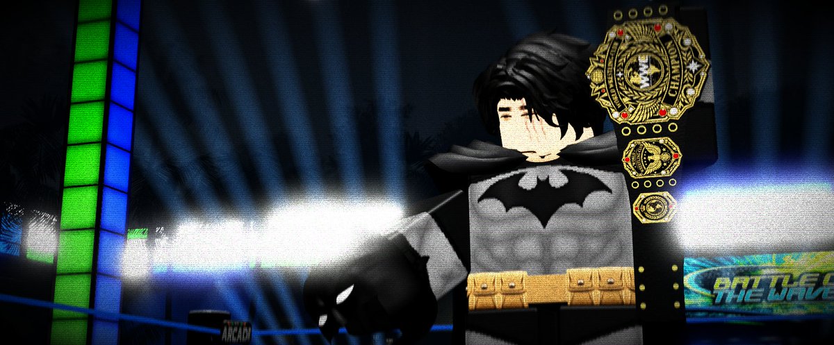 WWCROBLOX's tweet photo. BATTLE OF THE WAVES // RECAP

THE SHOCKING REVEAL.

The Batman stands tall after successfully retaining his championship.

But then…

HE TAKES OFF THE MASK.

The entire WWC Universe watches in disbelief as the truth is finally revealed.

BAC DARRIEN HAS RETURNED TO WWC.

And he’s back with a championship around his waist again.

#WWC2026