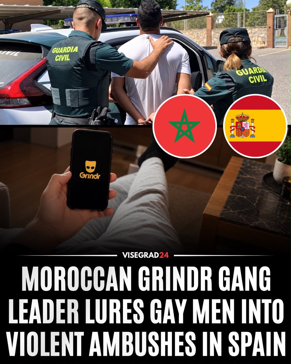 visegrad24's tweet photo. 🇪🇸🇲🇦 Spanish prosecutors are seeking 19 years and 11 months in prison for Youssef D., a young Moroccan man accused of leading a criminal gang that used fake Grindr profiles to lure gay men into nighttime ambushes in Las Norias de Daza, Almería.

Prosecutors say Youssef created at least 3 fake profiles using different names and photographs, arranged meetings with victims and directed them to secluded locations where other members of the group were waiting.

In the first attack, a victim was attacked with homophobic slurs, death threats and physical violence. They chased him down, knocked him to the ground, kicked him, bit his hand and stole his phone. Other victims report similar attacks.

The other members of the group are yet to be identified.