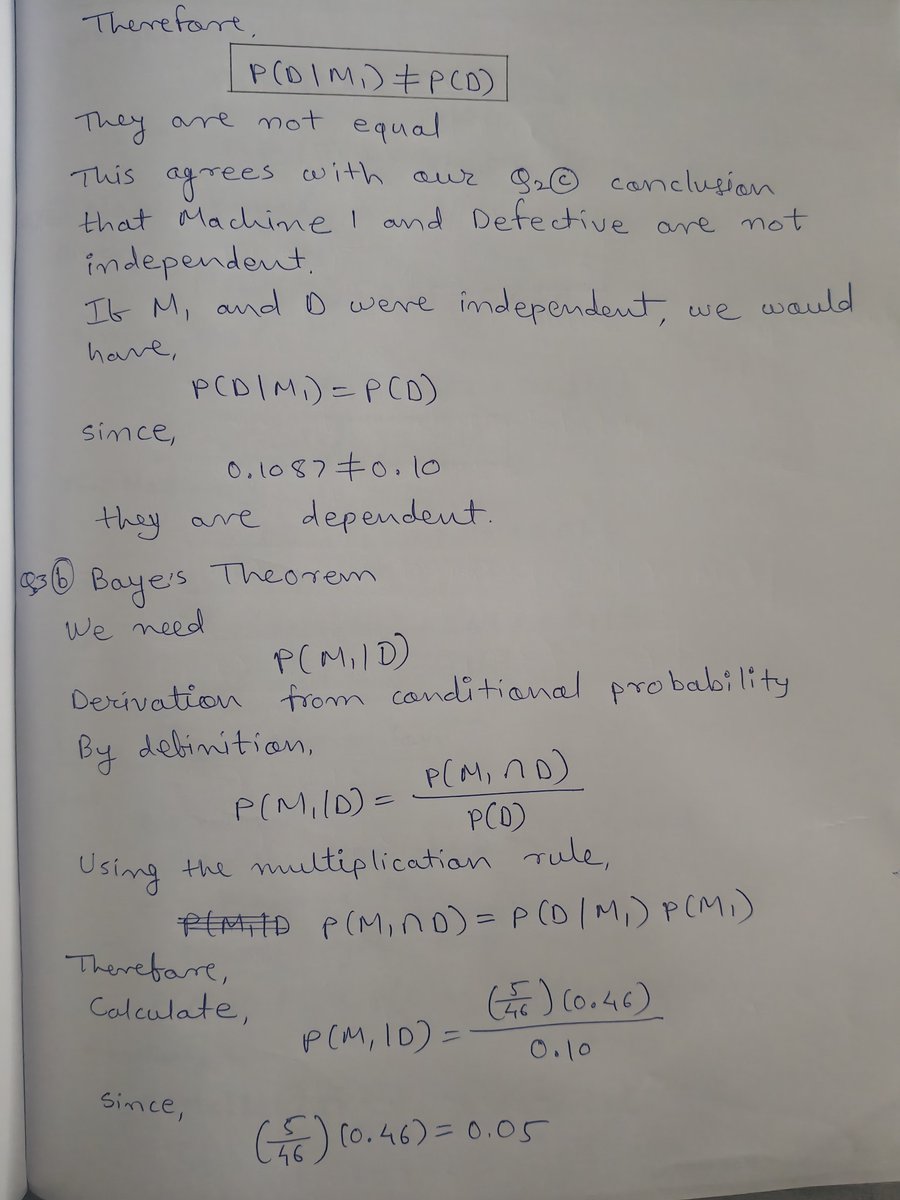 techaurchai's tweet photo. Building the foundations of AI/ML, one equation at a time.

Currently working through my AI/ML coursework and solving Bayes Theorem problems the old-school way — pen and paper.

With all the AI tools available today, manually working through the math still hits differently. https://t.co/pjlEqzDFNi