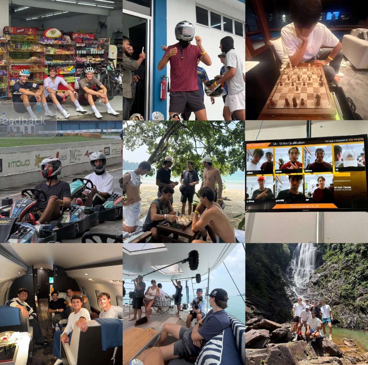 haollywood's tweet photo. f1 boys trip in malaysia healed me in so many ways ❤️‍🩹 https://t.co/82BhZyf0JB