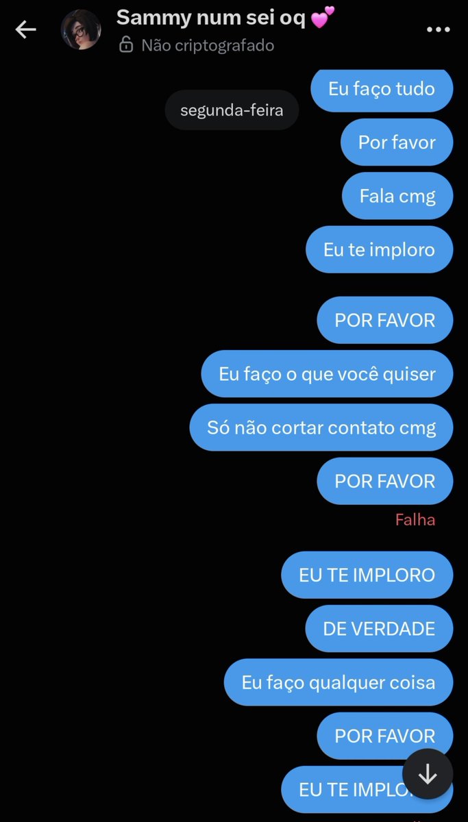 GeorgiaFoddaci's tweet photo. Eu tava numa crise de ansiedade terrivel quando mandei todas aquelas mensagens, ele simplesmente tinha me bloqueado sem mais nem menos no pior momento possível. Se ele tivesse conversado comigo direito ao invés de só cortar laços sem mais nem menos nada disso teria acontecido https://t.co/7ewLoSW9wt