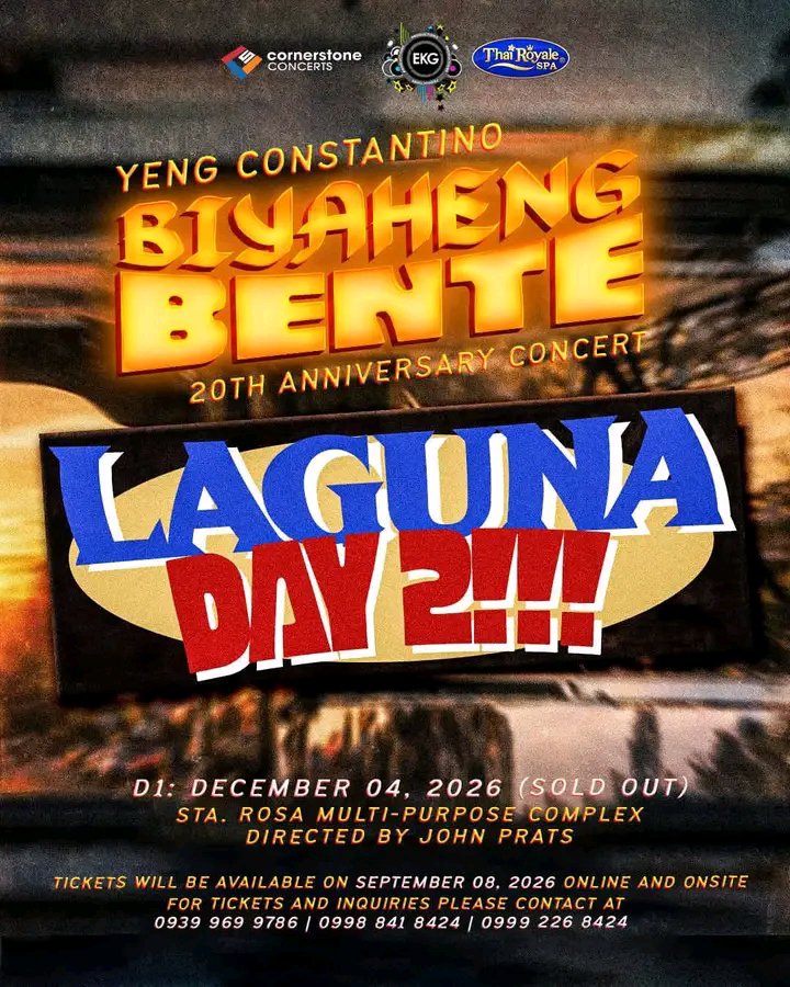 sarahlopezjo's tweet photo. ♥️♥️♥️WTS/LFB/SELLING TICKETS ♥️♥️

🫶byaheng bente - yeng constantino concert🫶 
FOR DAY 2&3

           ♥️AVAILABLE TICKETS HERE. ❤️

            SALAMAT AVE 3 TICKETS 
            IKAW ST. 4 MAGKATABI SEATS
            LAPIT DR 4 MAGKATABI SEATS 
            JEEPNEY RD 4 TICKETS 
            SIGURO XING 4 TICKETS 

LEGIT TICKETS 💯🫶
Dm if interested pls 🙏🏻🙏🏻
#YengConstantino #BiyahengBente