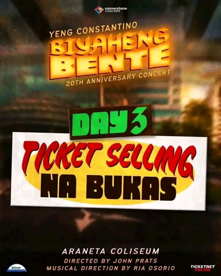 sarahlopezjo's tweet photo. ♥️♥️♥️WTS/LFB/SELLING TICKETS ♥️♥️

🫶byaheng bente - yeng constantino concert🫶 
FOR DAY 2&3

           ♥️AVAILABLE TICKETS HERE. ❤️

            SALAMAT AVE 3 TICKETS 
            IKAW ST. 4 MAGKATABI SEATS
            LAPIT DR 4 MAGKATABI SEATS 
            JEEPNEY RD 4 TICKETS 
            SIGURO XING 4 TICKETS 

LEGIT TICKETS 💯🫶
Dm if interested pls 🙏🏻🙏🏻
#YengConstantino #BiyahengBente