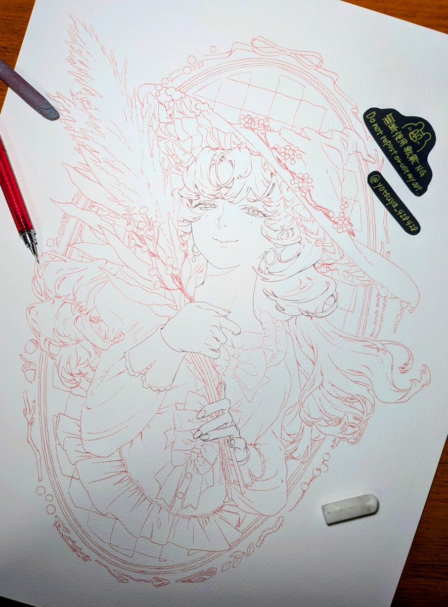 yotsuya_428428's tweet photo. 線画でけたでけた！
急ぎの絵が他にあるので
この絵は一時休戦や… https://t.co/gsWLkQzWDQ