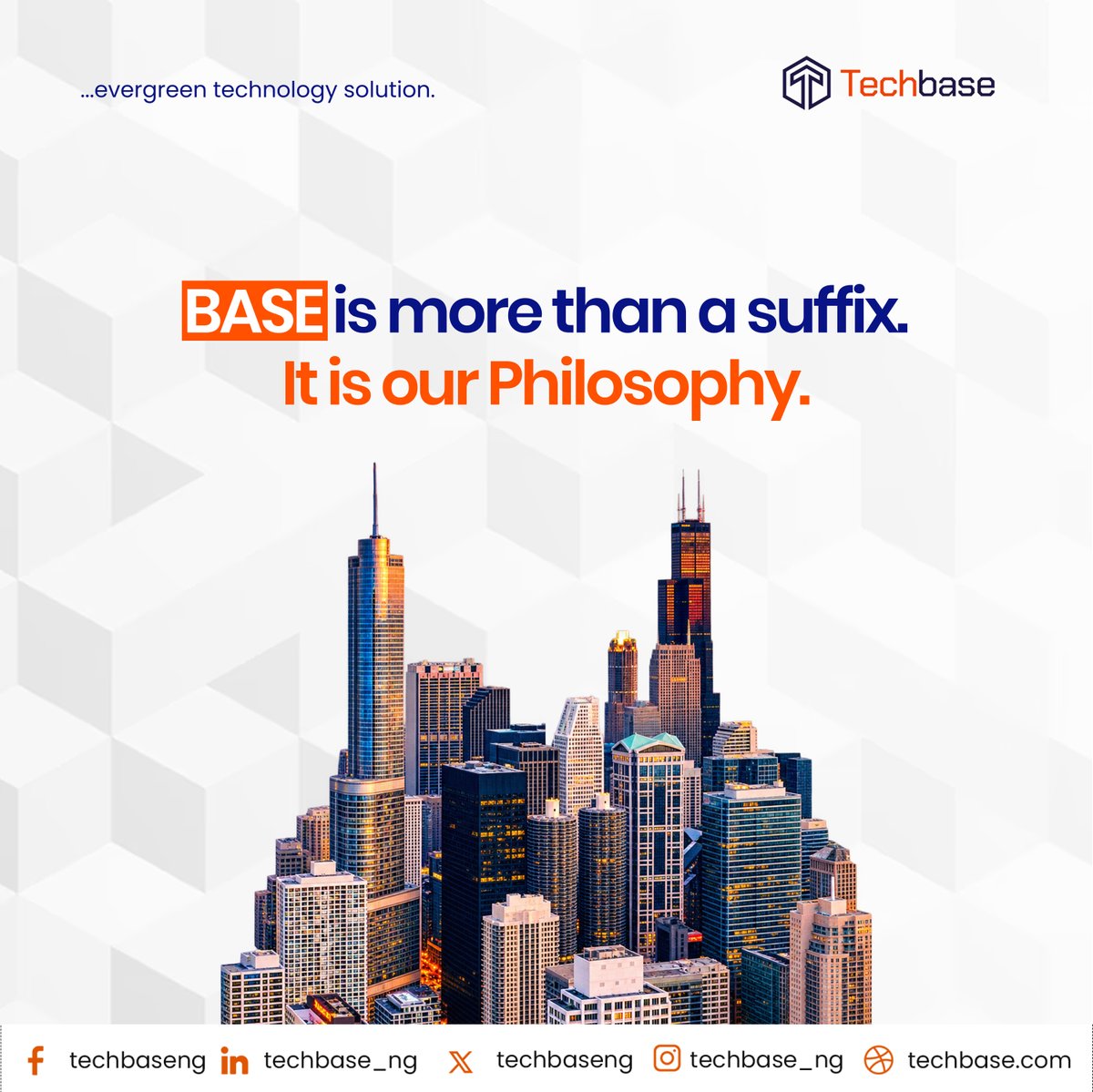 techbase_ng's tweet photo. BASE isn't decoration, it's how we work.
Turning real problems into working solutions.
Four words. One base everything stands on.
#Techbase #BASE #TechSolutions #EvergreenTech https://t.co/XGOToQHLMf