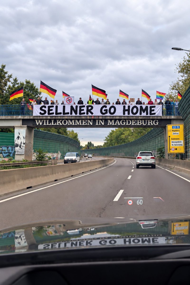 austeildienst's tweet photo. Gänsehaut 😍 Gerade auf in Magdeburg. Ich bin so stolz auf Sachsen-Anhalt, so stolz auf unsere Demokratie, so stolz auf Deutschland! Wir hatten Tränen in den Augen als wir unter dieser Brücke durchgefahren sind! Danke! ❤️🇩🇪❤️🇩🇪❤️🇩🇪❤️🇩🇪❤️🇩🇪❤️🇩🇪❤️🇩🇪❤️ https://t.co/H9oSMRCPt8