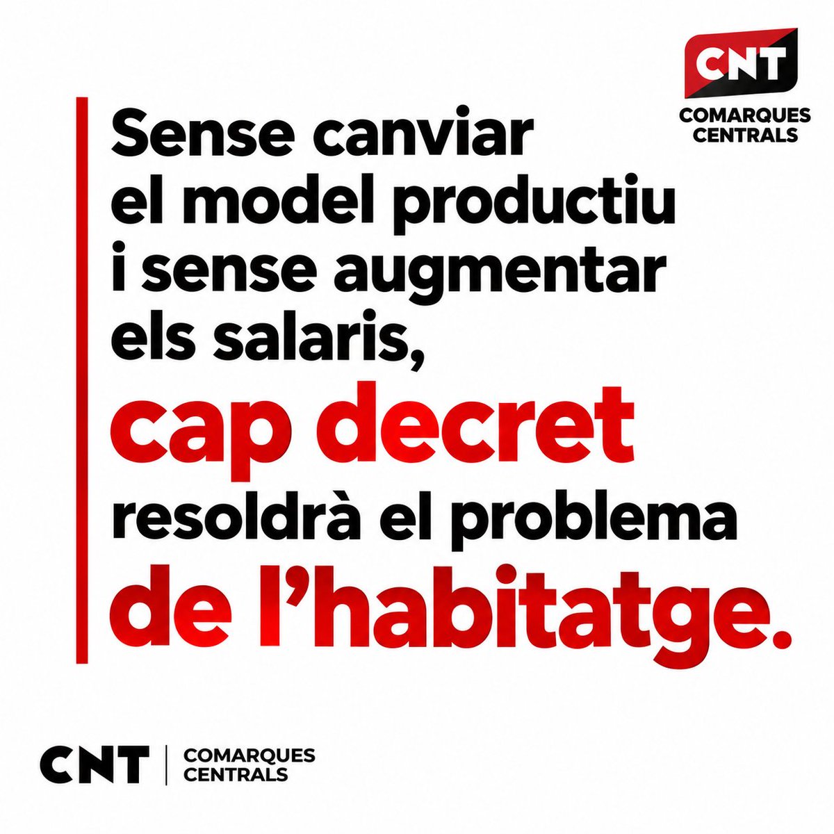 CNT_ComCentrals's tweet photo. El decret d'habitatge posa pedaços a un sistema que continua expulsant, excloent i precaitzant per a que l'empresariat internacional continue beneficiat-se de l'explotació laboral. https://t.co/fSUGhLLCQN