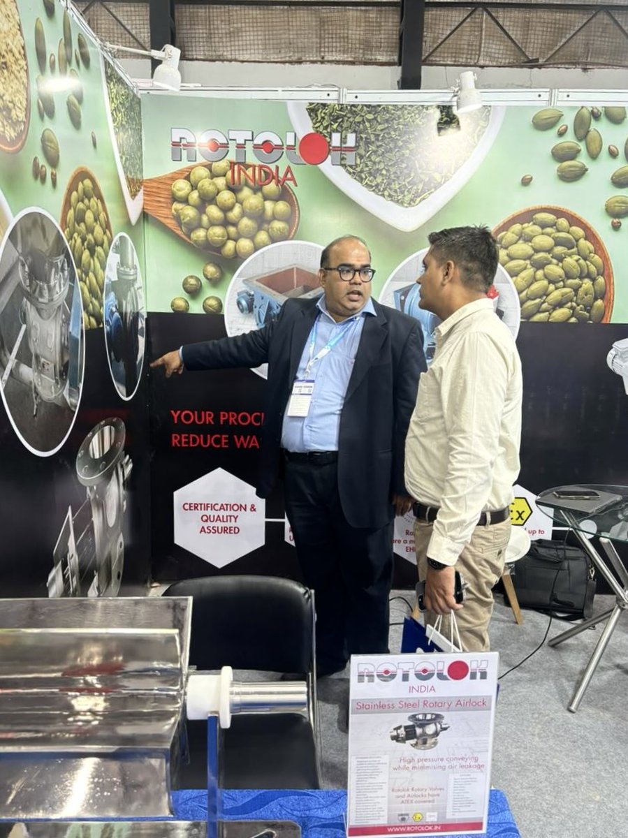 RotolokGroup's tweet photo. Day 2 is underway at @anufafoodtec - the conversations are flowing and the booth is buzzing!

We’ve been putting Rotolok’s solutions for #Spices and #BulkMaterialHandling in the spotlight - and we’re not finished yet. Come find us!

📍 Hall 3 | Booth H105

#AnugaFoodTec #Valves https://t.co/BJIHfApcIv