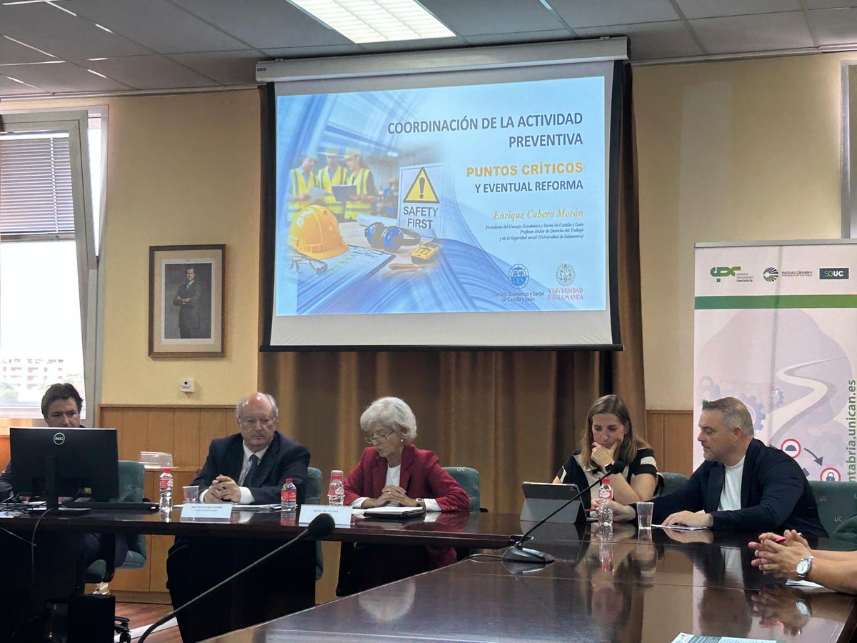ICASST's tweet photo. @icasst participa en la Jornada organizada por Cátedra Prevención Cantabria-ICASST en colaboración con la Fundación Laboral de la Construcción de Cantabria 
✅"COORDINACION DE LA ACTIVIDAD PREVENTIVA: PUNTOS CRITICOS Y EVENTUAL REFORMA" https://t.co/hZrcLY33XB