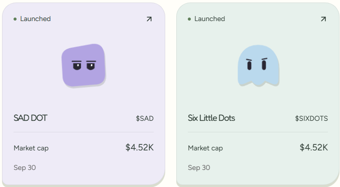 dotslaunchpad's tweet photo. cute dots launched on https://t.co/tF4nmzxa2o 

1st openAI launchpad with lore growing

tokenize dots now https://t.co/w6Y1NnyPZQ
