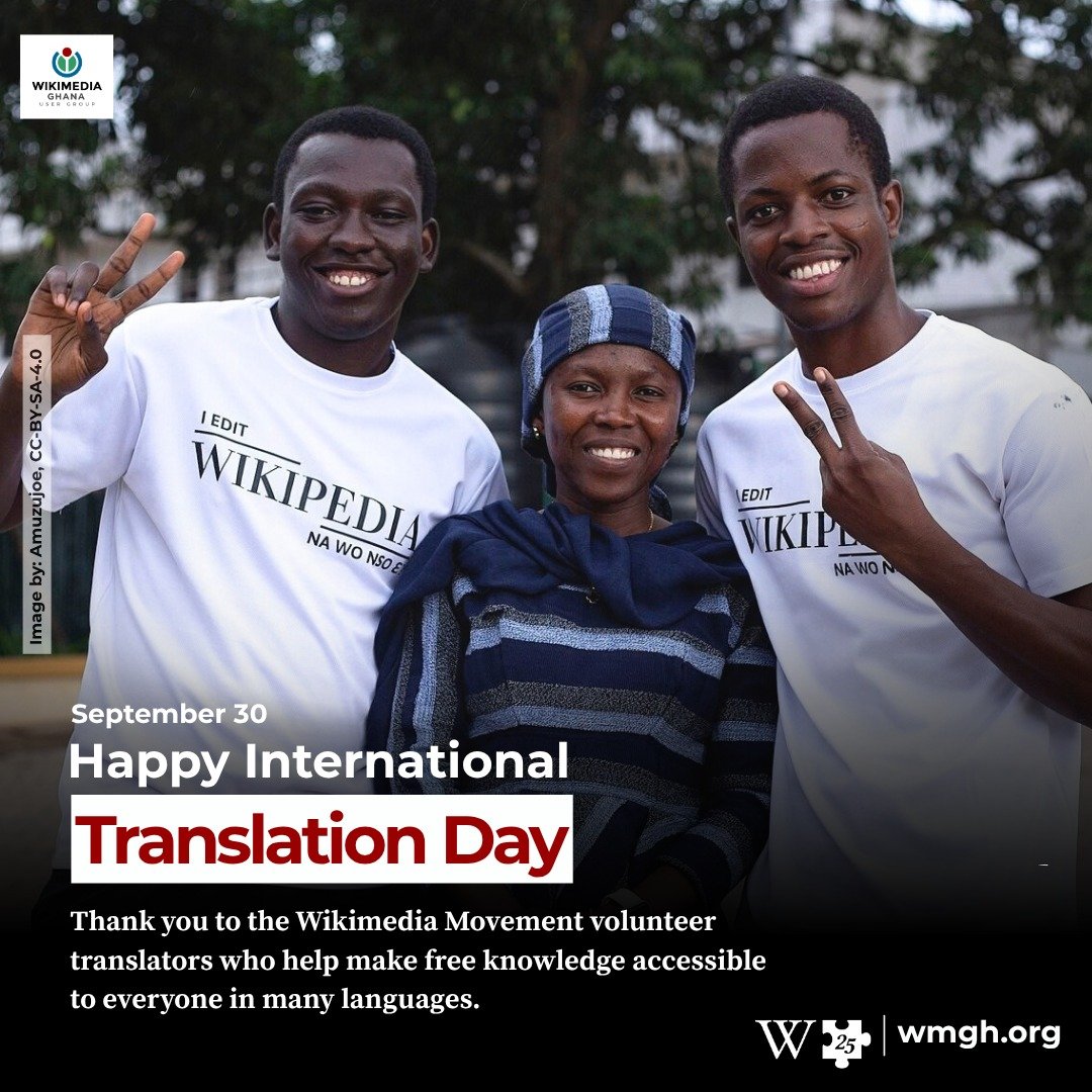 WikimediaGH's tweet photo. Wikimedia wikis like #Wikipedia are available in a myriad of languages, while our software is also localised for multilingual communities.

This is supported by #volunteer translators who help make our products and content accessible across languages and cultures worldwide. https://t.co/MJcE1jpDRb