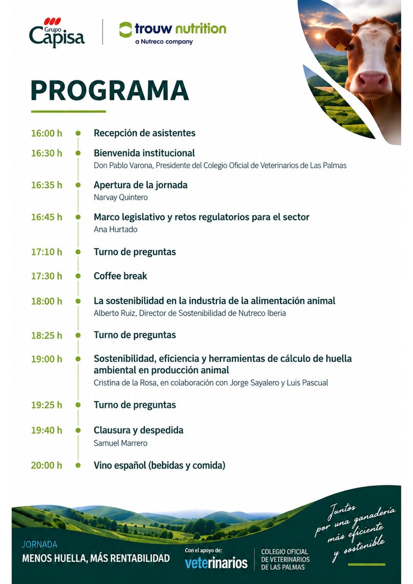 cesfac's tweet photo. Mañana, CESFAC estará presente en “Menos huella, más rentabilidad”, la jornada organizada por Grupo CAPISA sobre sostenibilidad, innovación y competitividad en el sector ganadero.

Nuestra directora técnica, Ana Hurtado, participará como ponente para abordar el marco legislativo https://t.co/fld4KE3tKM