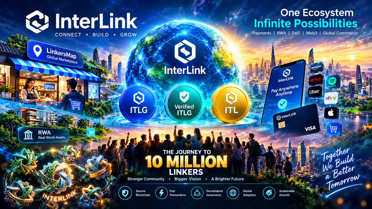 ModemUmapa47360's tweet photo. One Ecosystem. Infinite Possibilities! 🌐🚀
​InterLink is bridging Payments, RWA, DeFi, Web3, and Global Commerce all in one place. Join us on the journey to 10 Million Linkers as we build a stronger community and a brighter future together. ✨
​#InterLink # https://t.co/sQvZn12liC