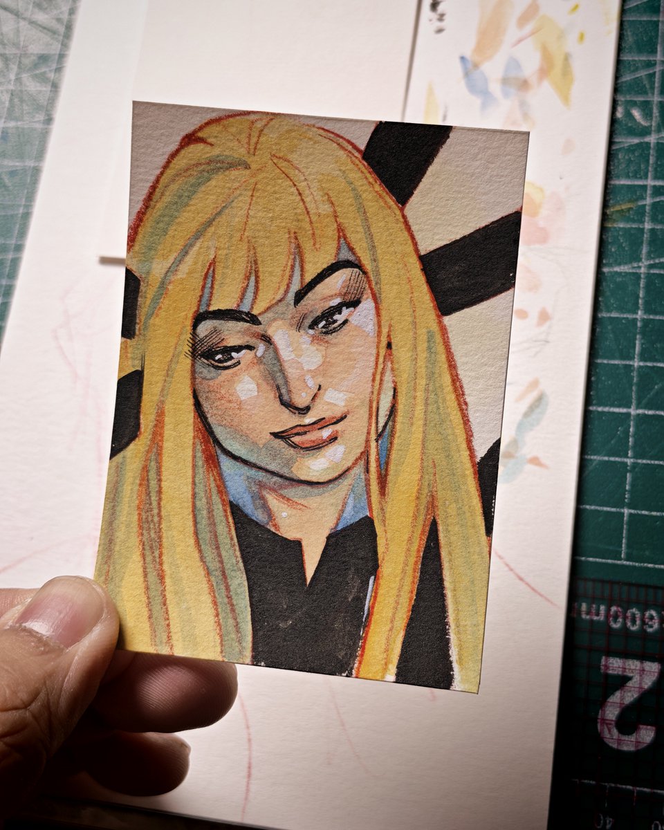 roimercado's tweet photo. Quick Magik Sketch Card for
#NYCC 
#nycc26 #marvel #magik https://t.co/tfVd8M68fv