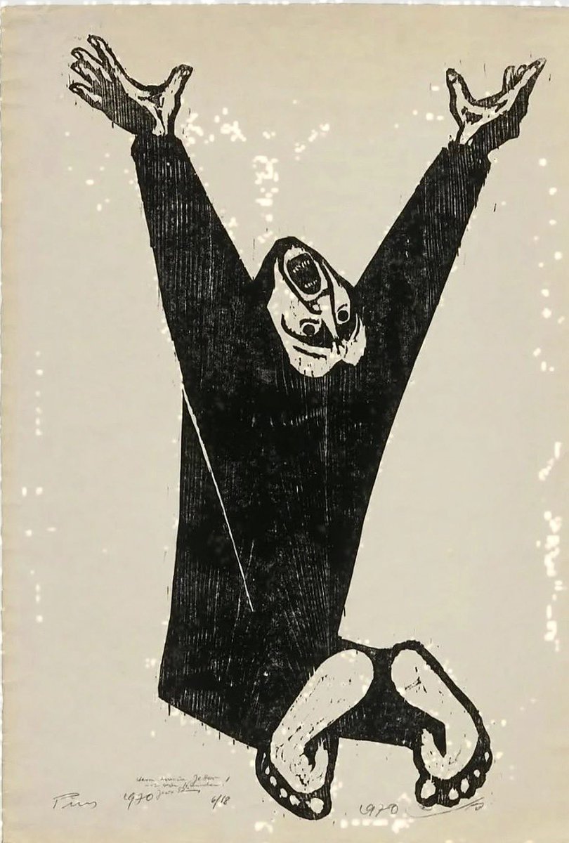 AlbertBaram's tweet photo. Jacob Pins (1917 - 2005)

'The Wail' - 1970 https://t.co/IXb683h2Gb