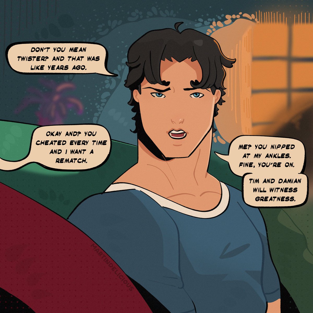 martindelicious's tweet photo. Just some healthy rivalry that totally won't make Jason do anything to get revenge later on...#jasontodd #dickgrayson #timdrake #damianwayne 
Part 1: https://t.co/5Bn5CcPAFX