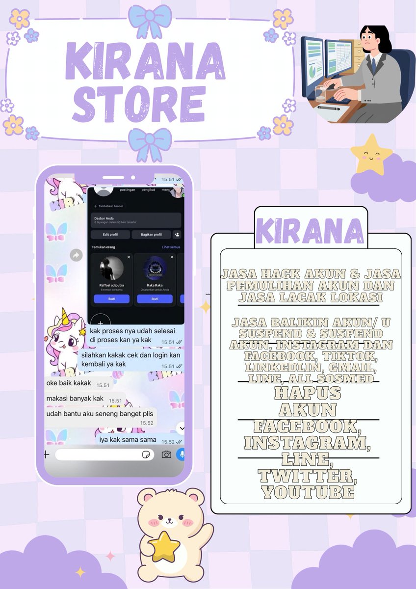leonshle's tweet photo. OPEN JASA PEMULIHAN &amp; HAPUS AKUN SOSMED🩵🩵

Melayani🙌🏻

💻Pulihkan &amp; Pulihin/Balikin Akun
💻Hapus/Nonaktifkan Akun
💻Hack Akun
💻Sadap Wa/All Sosmed
💻Reset Hp
💻Lacak Lokasi

(Instagram,Tiktok,Gmail/Email,Facebook,Telegram,Twitter/X,Dll)
  
Konsultasi? WhatsApp di bio! https://t.co/IVDoCcA9Fd
