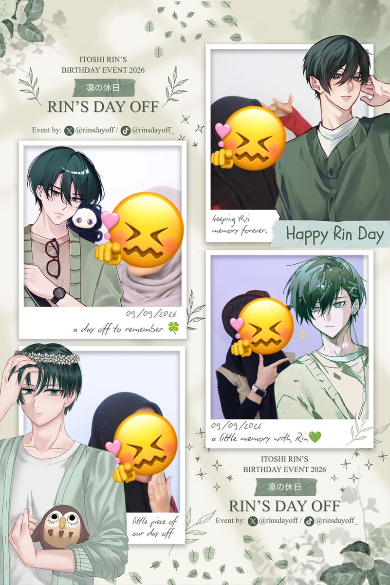 lovelhyunjin's tweet photo. hampir lupaa meramaikan ultah pacar atletku yang satu ini, happy birthday itoshi rin <3

ps : gabisa dateng ke potobut alhasil pake foto seadanyaa hahaha
@rinsdayoff #RinsDayOff2026🦉 https://t.co/hM4Vr0TMRf