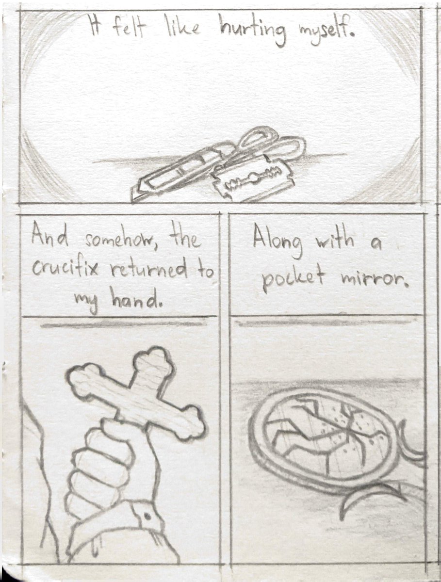 Itique2's tweet photo. [TW: Self-harm]

The Broken Reflection (1/4)
#doorsroblox #endlesstormenttrio https://t.co/SkA5dmCbch