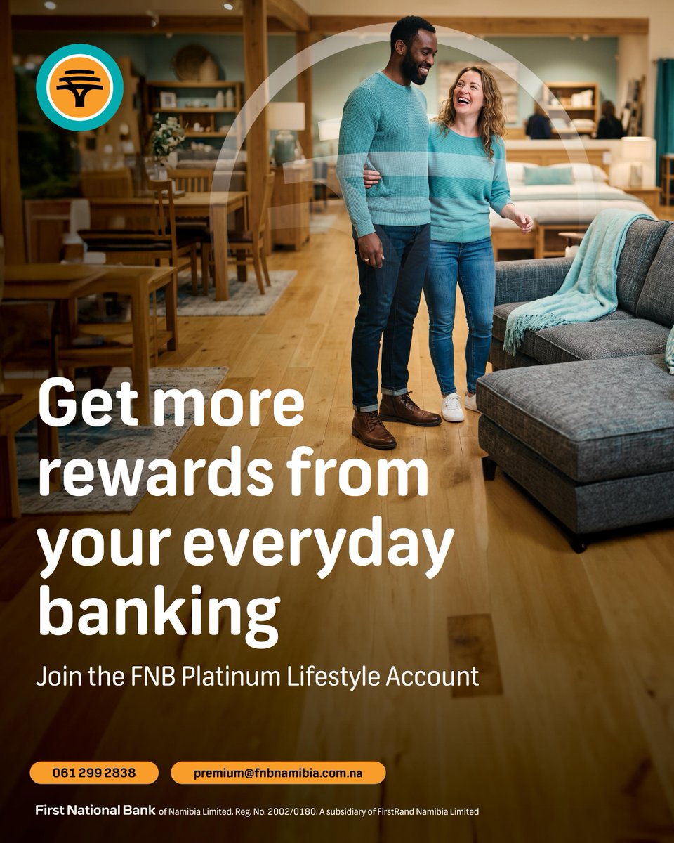 FNBNamibia's tweet photo. How you bank determines what you can earn. 

To qualify for FNB Rewards, log in to the FNB App at least once a month, maintain a minimum monthly deposit and keep your account and KYC documents in good standing. 

You will receive a notification through the FNB App or SMS if your documentation is not compliant. 

#GoPlatinum #FNBNamibia #HelpChangesEverything
