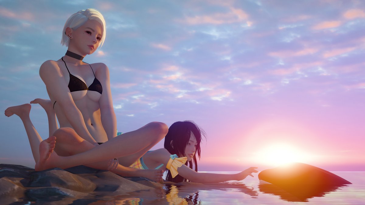 piyo_KoK's tweet photo. #HoneySelect2 #3DCG
Summer Sunset https://t.co/dPlE7NoUQd