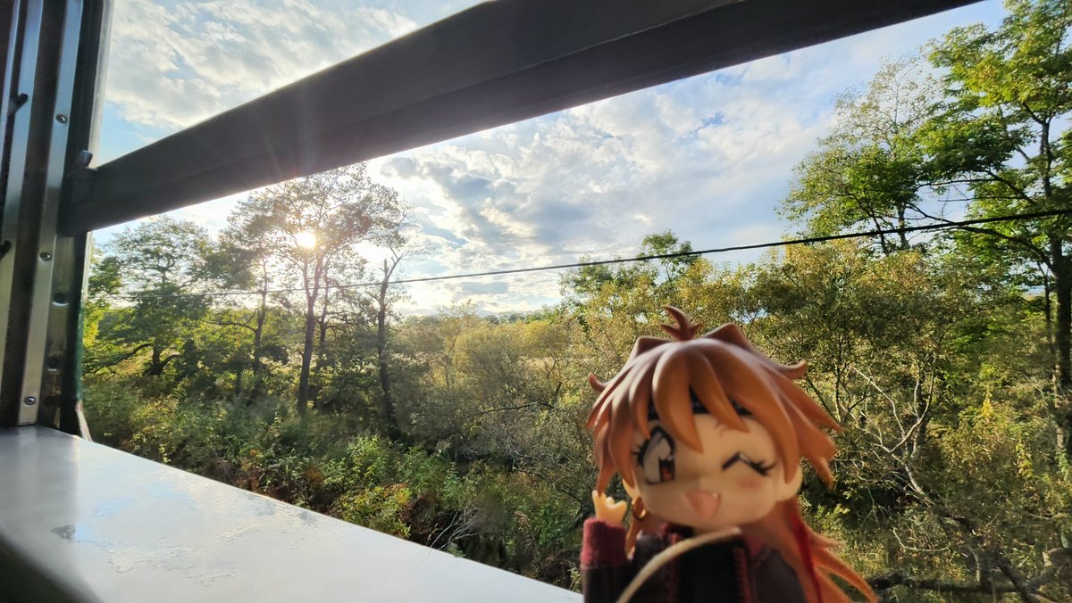 local_kokubu's tweet photo. リベンジ完了😁前回よりバージョンアップして夕陽ノロッコ号ラストランに乗ることができました🎵 https://t.co/l5w3nP18kU