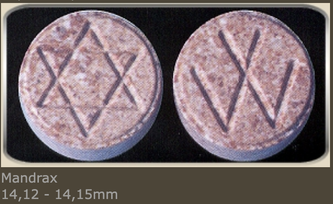 hormeze's tweet photo. apparently the two most commonly used symbols for south african quaalude pills are the star of david and the swastika https://t.co/0emjFMDcOC
