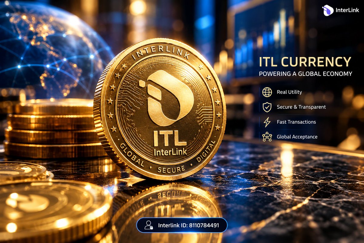karamsravank's tweet photo. Powering a Global Economy. 

🪙🌐   ITL Currency brings real-world utility, top-tier security, and ultra-fast global transactions into one unified ecosystem.   

🔹 Real Utility   
🔹 Secure & Transparent   
🔹 Fast Transactions   
🔹 Global Acceptance
  
 Get started today with InterLink ID: 8110784491  

 🔗https://t.co/F8I62E1XDk