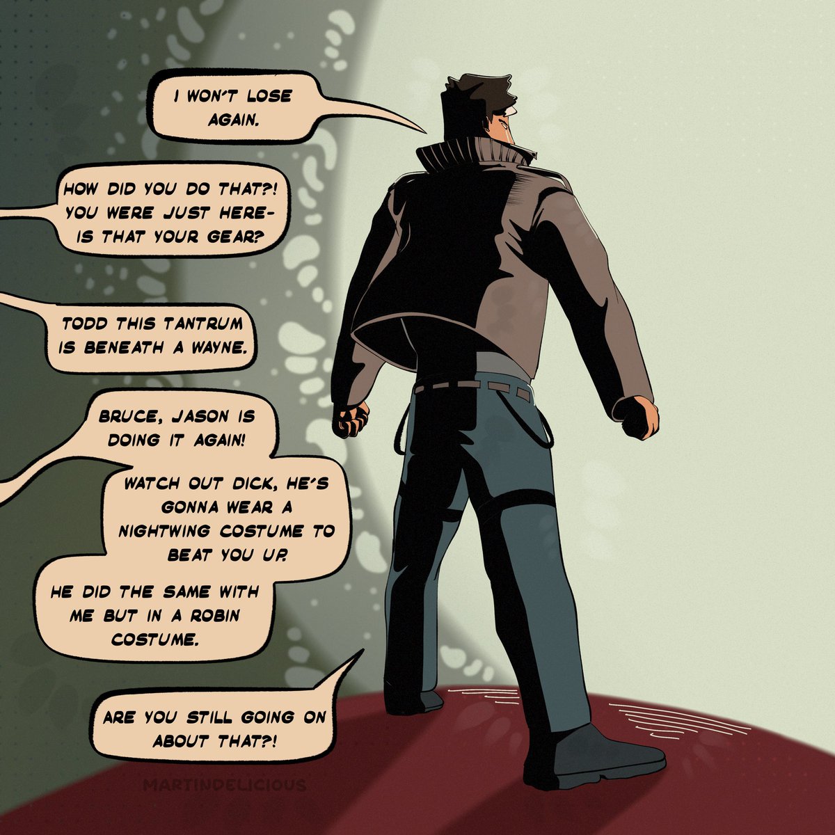 martindelicious's tweet photo. Our dramatic king #jasontodd #nightwing #timdrake #damianwayne 
Part 2: https://t.co/tMGnBrY8N7