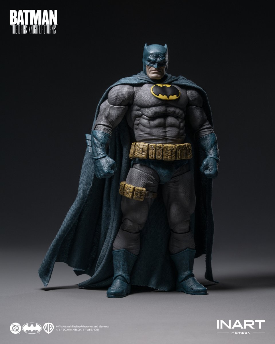 INART_Official's tweet photo. INART Action - Batman: The Dark Knight Returns -  Batman (Blue Suit) Action Figure

Pre-order begins: October 3, 2026, 10:00 GMT+8
RSVP: https://t.co/8syrEupyjQ

"I want you to remember… the one man who beat you."
Gotham has been ravaged.

#INARTAction #DC #Batman https://t.co/p2O1oQe8mN