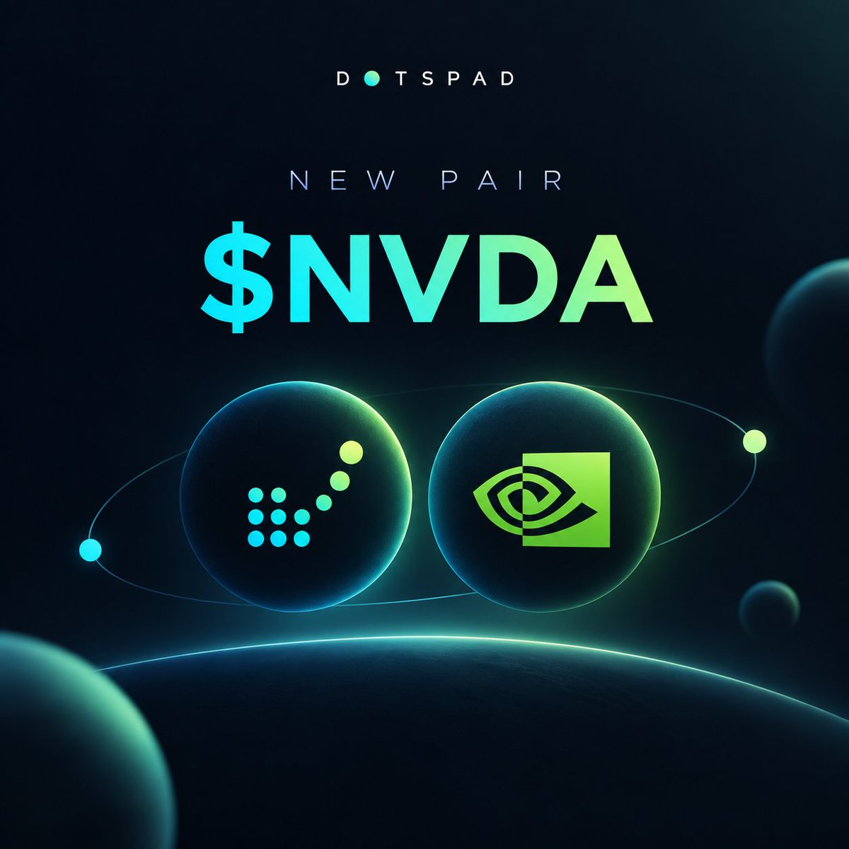 dotslaunchpad's tweet photo. NEW PAIR on https://t.co/MtY5VCjixw

$NVDA - live

now you can launch tokens paired with stocks on our launchpad

dev is implementing new pairs for you
more than 10 pairs will be released by the end of the day https://t.co/AQtcu9VEV2