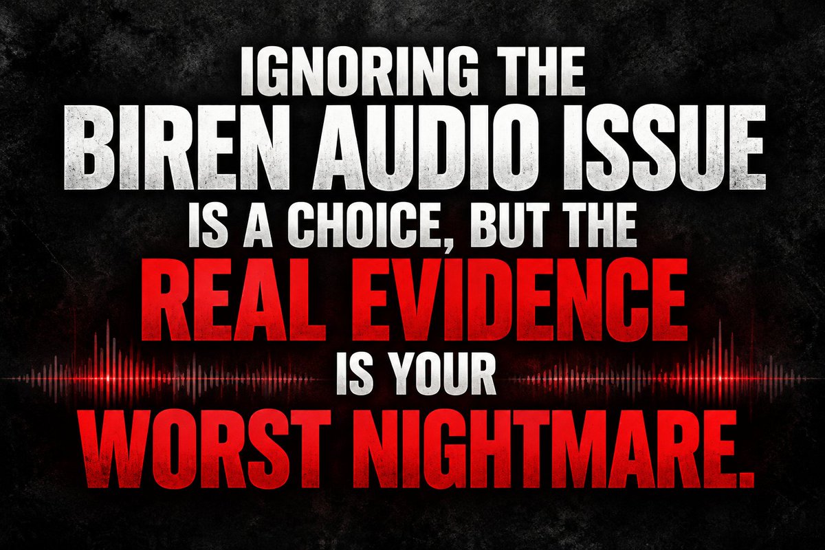 PaulMate6's tweet photo. IGNORING THE BIREN AUDIO ISSUE IS A CHOICE, BUT THE REAL EVIDENCE IS YOUR WORST NIGHTMARE.

IF NFSU IS EXPERT ENOUGH TO IDENTIFY AN AUDIO RECORDING AS “EDITED, CUT OR MANIPULATED,” THEN A SERIOUS QUESTION REMAINS:

Why can’t the speaker’s voice also be identified?

The public deserves a clear explanation: Which portions were altered? What methods were used? Was the voice compared with an admitted, authenticated sample of N. Biren Singh’s voice?

Editing and speaker identity are separate questions. If identification is inconclusive, explain the limitations and what further examination is needed.

We urge the Supreme Court to ensure a transparent, rigorous examination that addresses both the recording’s integrity and the speaker’s identity.

Let the evidence be tested. Let the findings be explained. Let the truth be established.

#BirenAudio #Manipur #india #Accountability #Justice
