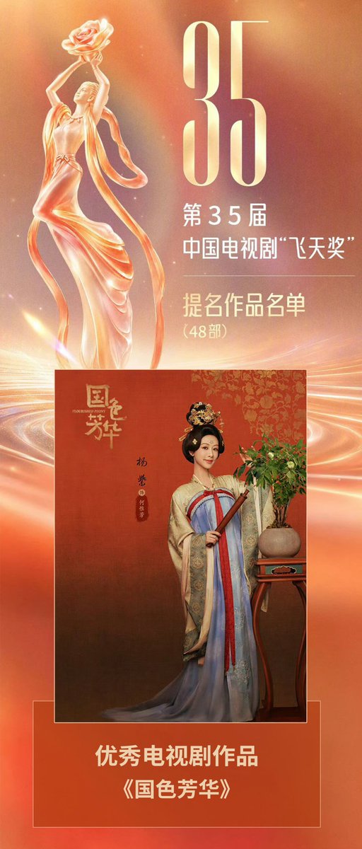 AicheMoral12450's tweet photo. #flourishedpeony has achieved all 3 nomination for Magnolia Awards, Golden Eagle Awards, and Feitian Awards one step ahead of #borntobealive +the only female centre costume drama among 48 dramas that nominated. I can only say #yangzi performed well enough 😎😎 https://t.co/6OGtUSMDzX