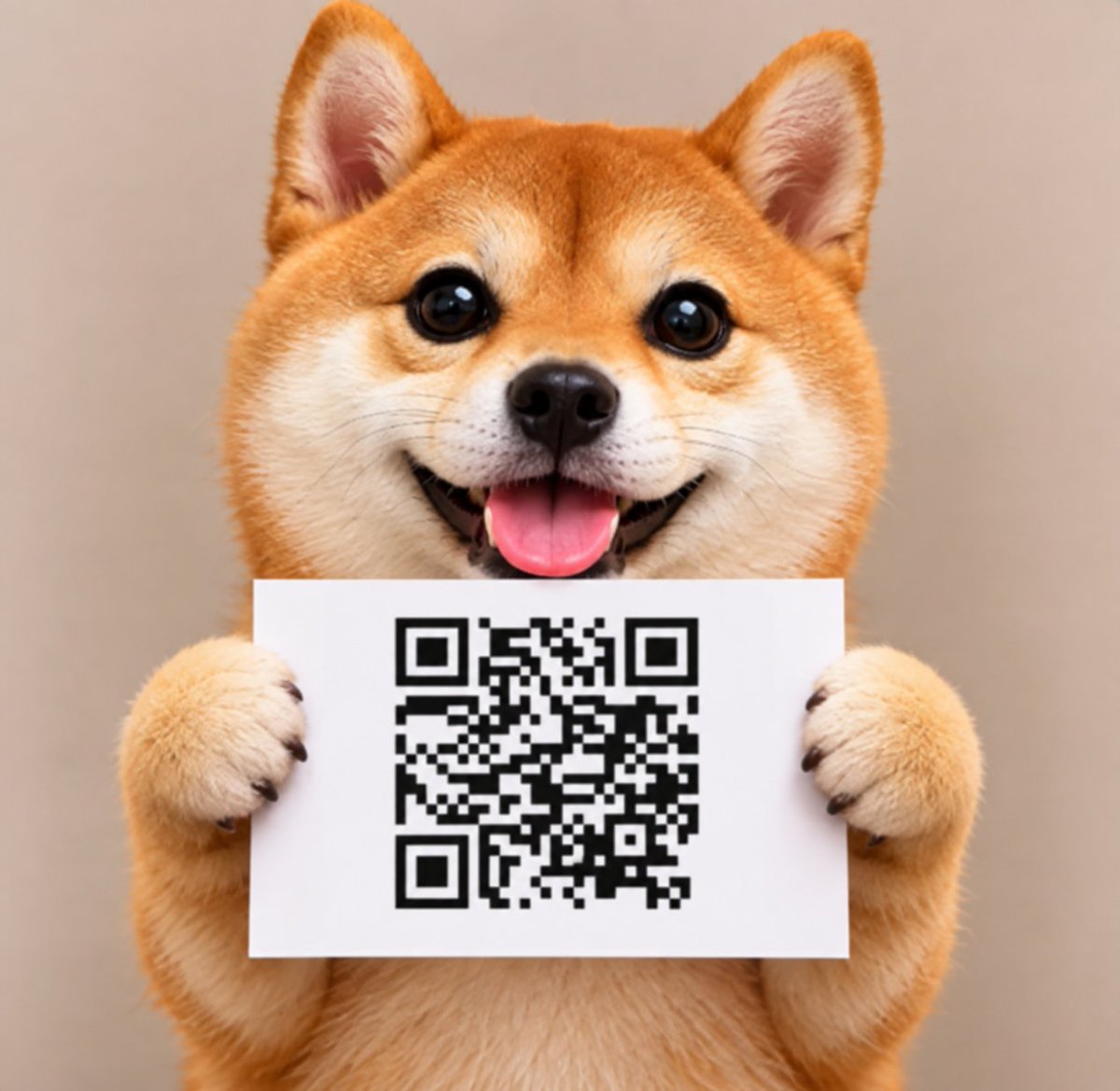 snp500rh's tweet photo. THE QR CODE LITERALLY GOES TO THE CAT.

THIS ONE GOES TO THE INU!!!!! https://t.co/eE7GBGGYgn