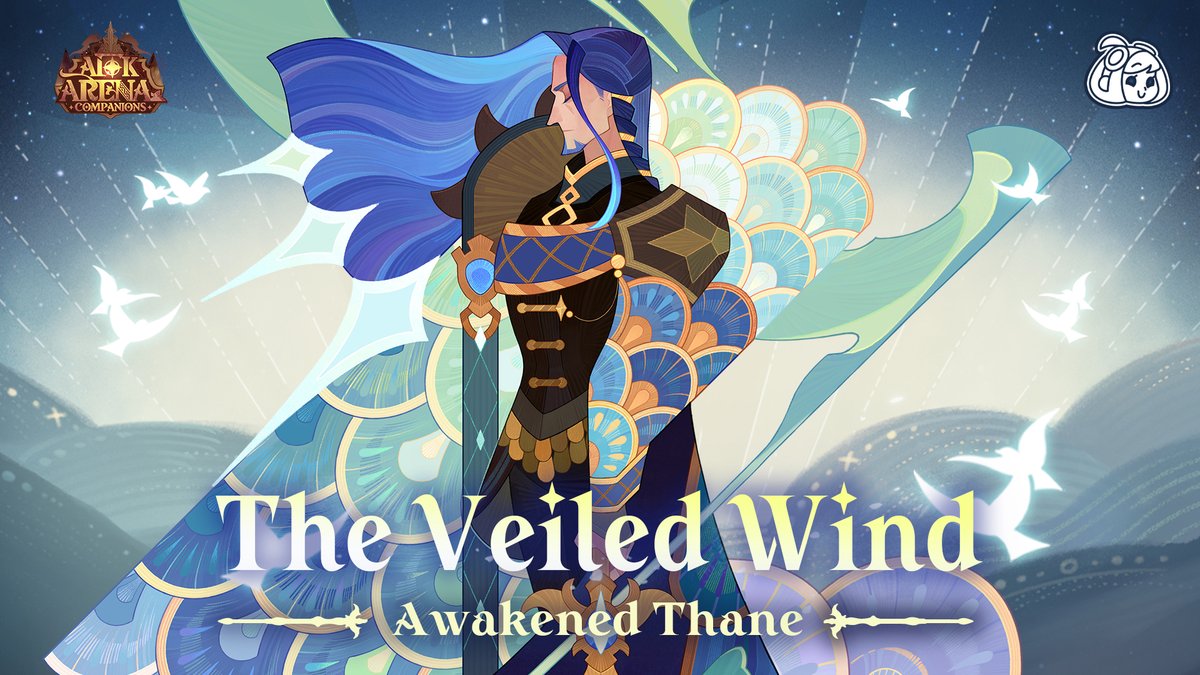 AFK_Arena's tweet photo. A new Awakened Lightbearer hero is arriving in Companions! 🏹
Get ready to entrust your battles to Awakened Thane - the Veiled Wind https://t.co/NjhbVAbgM5