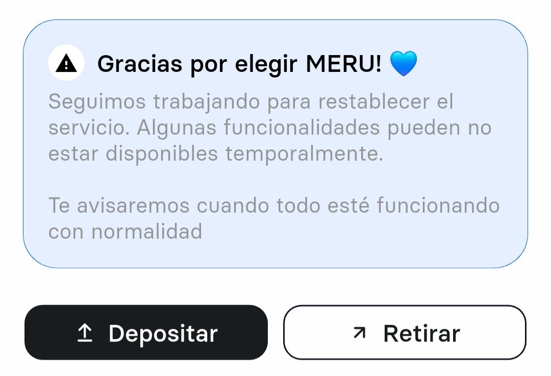 wakamolee's tweet photo. @somosmeru Dos días intentando retirar mediante crypto, no sé cuántos días ya va así. 
Tuve que retirar a QR a pérdida por el cambio más bajo, pero mejor eso a perder todo. En mi experiencia este tipo de problemas demuestran falta de seriedad y pronto puede ser peor. Adiós Meru https://t.co/ly6a05v1cc